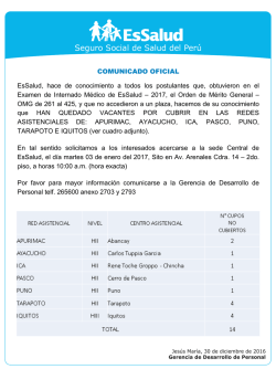 Seguro Social de Salud del Per&uacute;