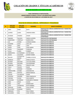 COLACI&Oacute;N DE GRADOS Y T&Iacute;TULOS ACAD&Eacute;MICOS