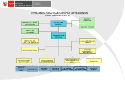ESTRUCTURA ORG&Aacute;NICA DEL DESPACHO PRESIDENCIAL