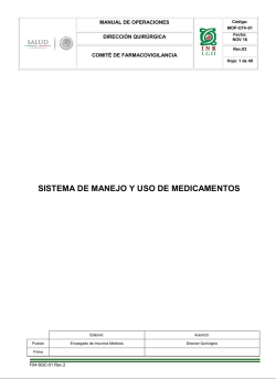 MOP-CFV-01 Manual de Operaciones del Sistema de Manejo y Uso
