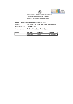 Maldonado - Consejo de Educaci&oacute;n Inicial y Primaria