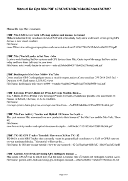 Manual De Gps Mio PDF 540fba92f5c005f181924dad38892186