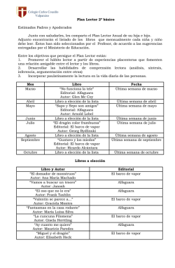 Plan Lector 2&ordm; B&aacute;sico - Colegio Carlos Cousi&ntilde;o Valpara&iacute;so