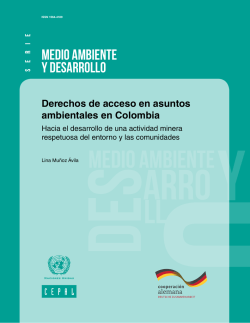 Derechos de acceso en asuntos ambientales en Colombia