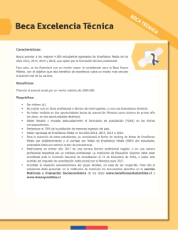 Beneficios: Requisitos: Caracter&iacute;sticas: