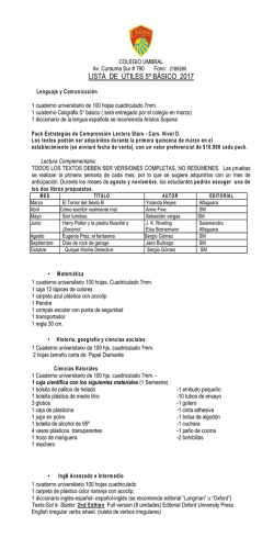 5&deg; B&aacute;sicos 2017 - Colegio Umbral