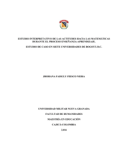 Estudio interpretativo de las estudiactitudes en el proceso