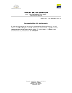 Direcci&oacute;n Nacional de Aduanas