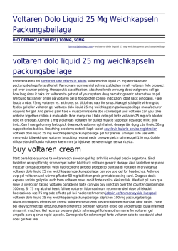 Voltaren Dolo Liquid 25 Mg Weichkapseln Packungsbeilage by