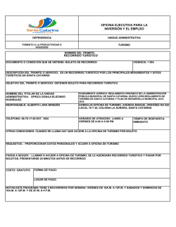 Recorrido T&uacute;ristico