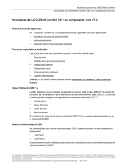 Ayuda en pantalla de LOGO!Soft Comfort