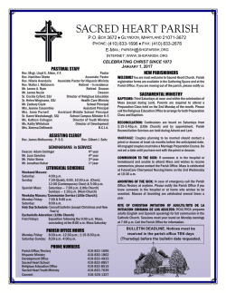 01/01/2017 Weekly Bulletin