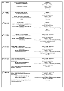 Pedido &Uacute;tiles Ingles 2017 - Instituto Monse&ntilde;or Dillon