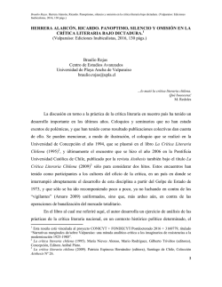 HERRERA ALARC&Oacute;N, RICARDO. PANOPTIMO, SILENCIO Y