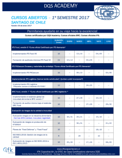 CURSOS ABIERTOS - I er SEMESTRE 2017