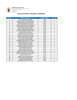 Lista - Universidad de Pamplona