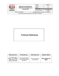 Turbinas Hidr&aacute;ulicas - P&aacute;gina DICyG