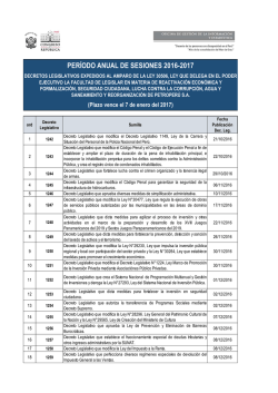 Decretos Legislativos al amparo de la ley 30506