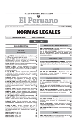 Publicacion Oficial - Diario Oficial El Peruano