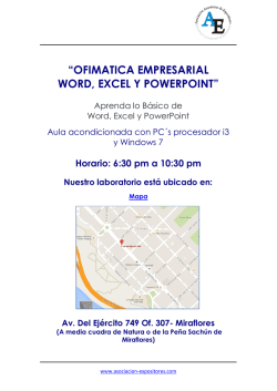 ofimatica empresarial word, excel y powerpoint