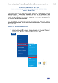 instructivo de instalaci&oacute;n del plugin anexo de accionistas, part&iacute;cipes