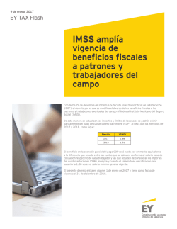 IMSS ampl&iacute;a vigencia de beneficios fiscales a