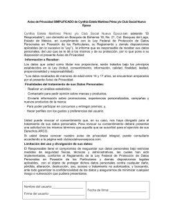 Aviso de protecci&oacute;n de datos