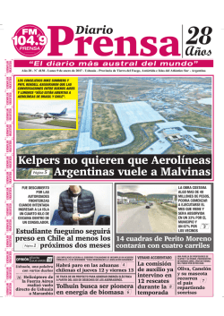 Edici&oacute;n 4138 - Lunes 7 de enero de 2017