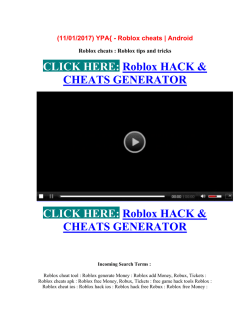 (11/01/2017) YPA{ - Roblox cheats | Android