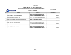 ASESORES DESARROLLO CULTURAL 2016