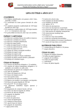 4 A&ntilde;os Inicial