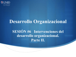 Desarrollo organizacional