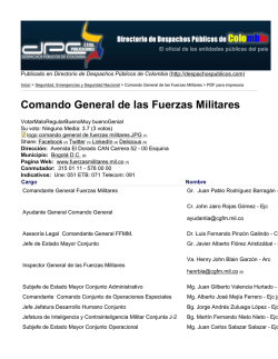 Comando General de las Fuerzas Militares