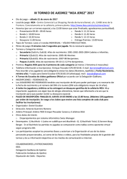 Bases - C&aacute;diz - Delegacion Gaditana de Ajedrez