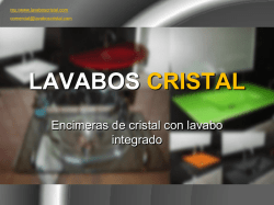 LAVABOS CRISTAL