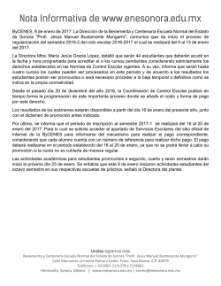 Nota Informativa de www.enesonora.edu.mx