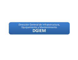 Direcci&oacute;n General de Infraestructura, Equipamiento y