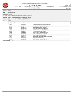 Consultar listado de admitidos per&iacute;odo 2017 - 1