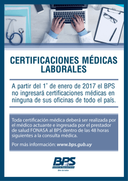 Afiche Certificaciones M&eacute;dicas