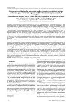 Entrenamiento combinado de fuerza y ejercicios de saltos, efectos