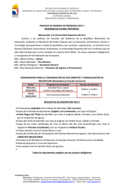 Seleccionados Distancial 2017-I