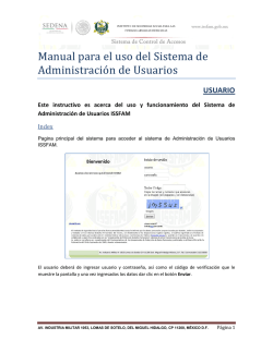 Manual para el uso del Sistema de Administracio n de