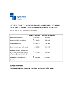 III CURSO DIABETES MELLITUS TIPO 2 PARA EQUIPOS DE SALUD