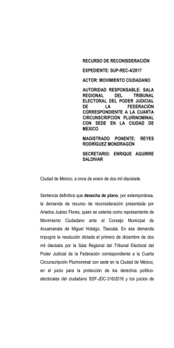 SUP-REC-0004-2017 - Tribunal Electoral del Poder Judicial de la