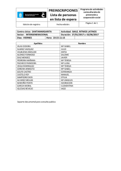 CC Santa Margarita espera