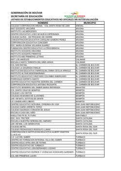 gobernaci&oacute;n de bol&iacute;var secretar&iacute;a de educaci&oacute;n