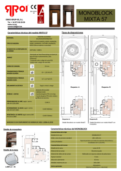 FICHA T&Eacute;CNICA GENERAL CARACTER&Iacute;STICAS ROI