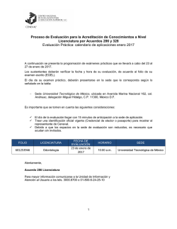 Proceso de Evaluaci&oacute;n para la Acreditaci&oacute;n de