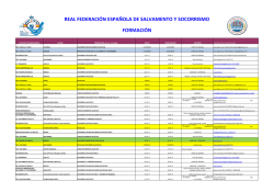 calendario de cursos de socorrista
