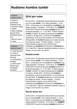 Nudismo hombre tumblr